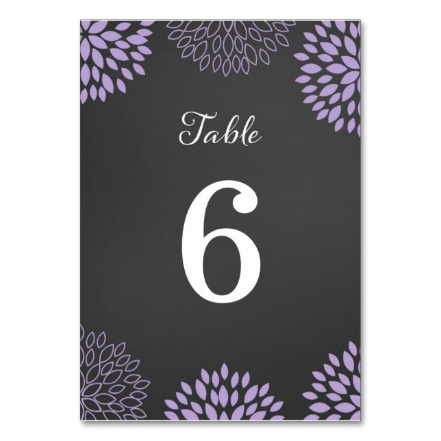 Carte de numéro de tableau du Mariage de tableau F (Par défaut)