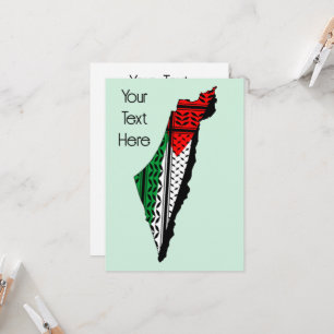 Carte de Palestine avec drapeau et Motif Keffiyeg