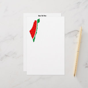 Carte de Palestine Watermelon Symbole de la libert