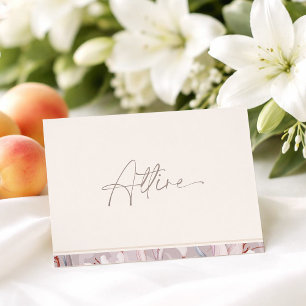 Carte de palette de couleurs de mariage minimalist
