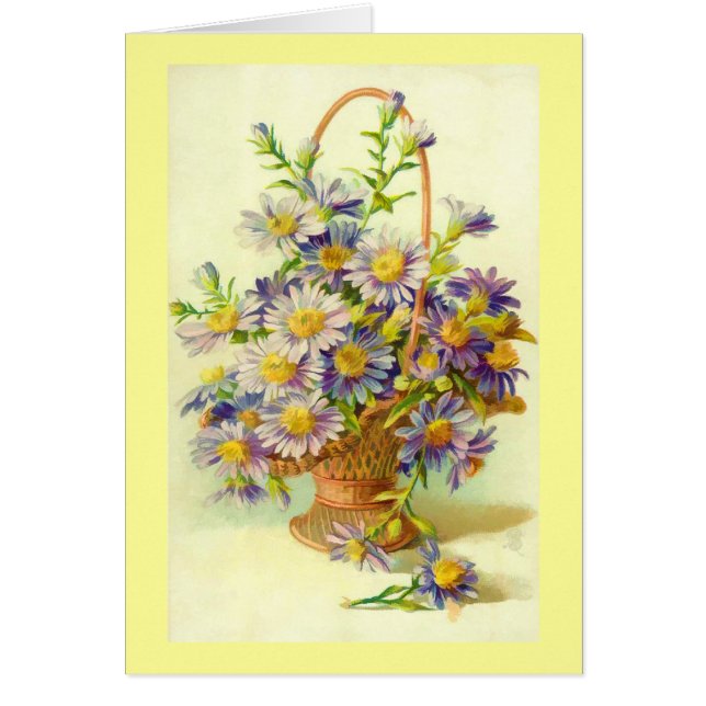 Carte de panier de marguerite (Devant)