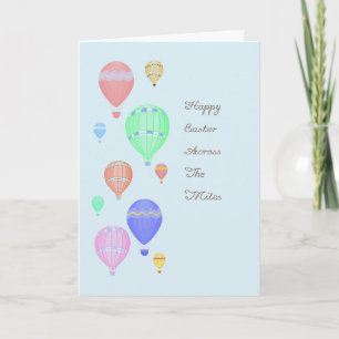 Carte de Pâques à travers les kilomètres