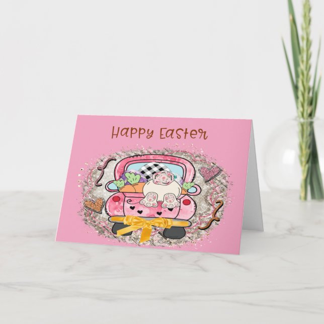 Carte de Pâques avec Bunny Funny (Devant)