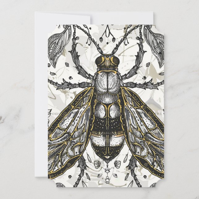 Carte de Pâques avec lapin mignon (Devant)