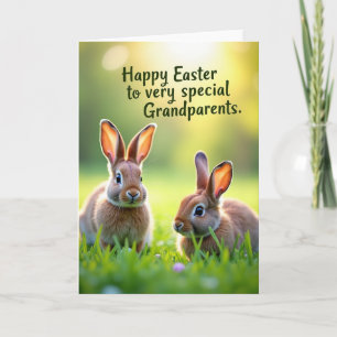 Carte de Pâques Bunny Meadow