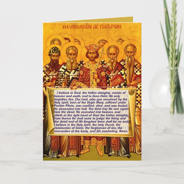 Carte de Pâques de croyance de Nicaean - avec une (Devant)