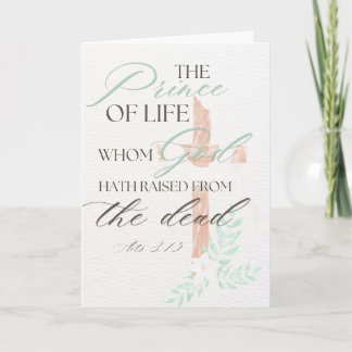 Carte de Pâques Écriture Chrétienne