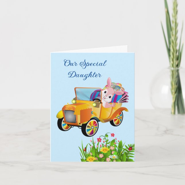 Carte de Pâques - Fille spéciale (Devant)