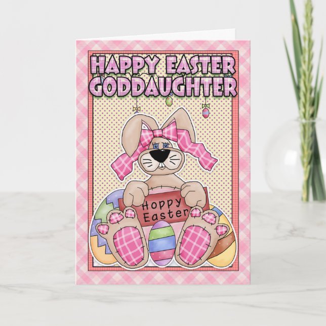 Carte de Pâques Godgirl - Lapin de Pâques & Eg de  (Devant)