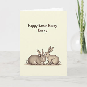 Carte de Pâques Honey Bunny