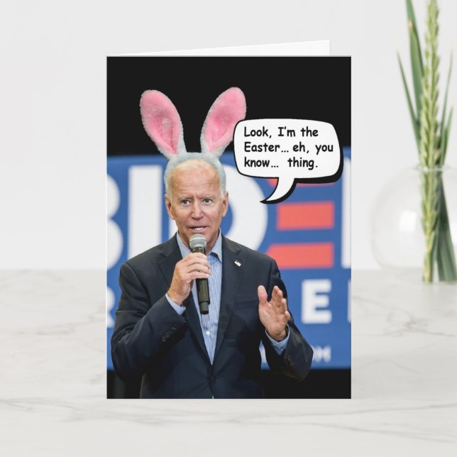 Carte de Pâques Joe Biden (Devant)