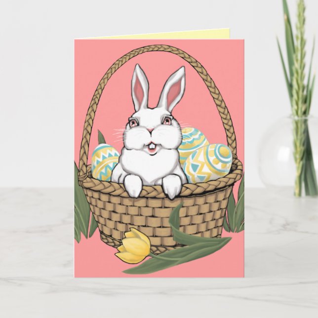 Carte de Pâques joyeuse Cartes de lapin personnali (Devant)