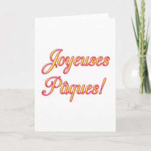 Carte de Pâques joyeuse, français
