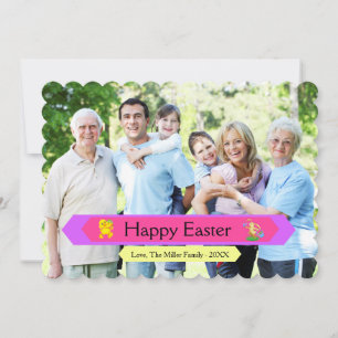 Carte de Pâques joyeuse pour la famille