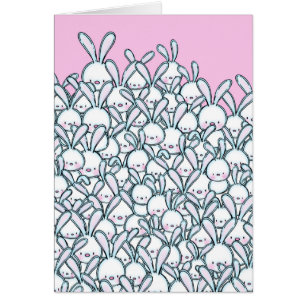 Carte de Pâques Millions de lapins