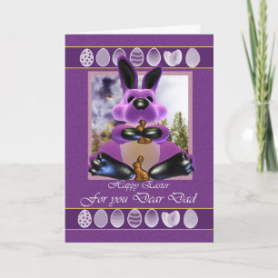 Carte de Pâques Papa, avec lapin de Pâques