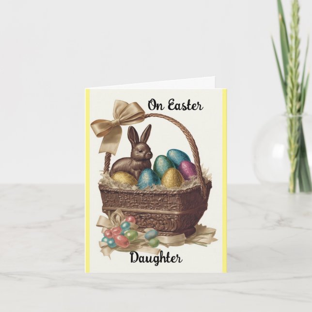 Carte de Pâques pour fille (Devant)