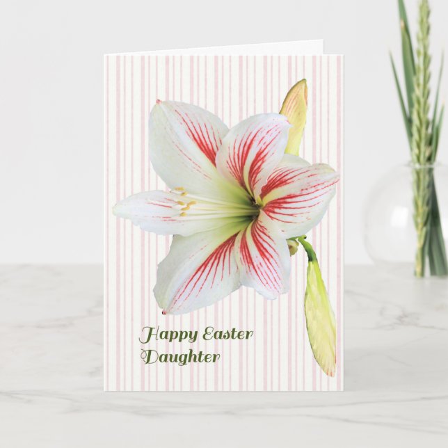 Carte de Pâques pour Fille Adulte avec Lily (Devant)