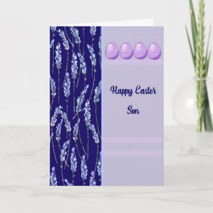 Carte de Pâques pour Fils avec Oeufs