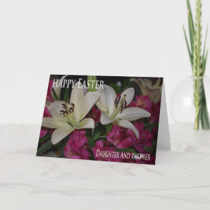 Carte de Pâques pour la fille et l'associé