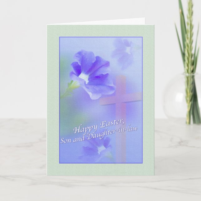 Carte de Pâques pour le fils et la belle-fille (Devant)