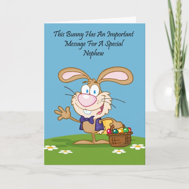 Carte de Pâques pour l'Humour Nephew Jelly Bean (Devant)