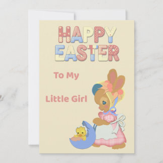 Carte de Pâques pour Ma Petite Fille