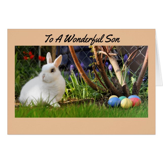 Carte de Pâques pour un fils (Devant horizontal)