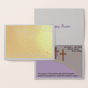Carte de Pâques "religieuse" / carte de fidélité