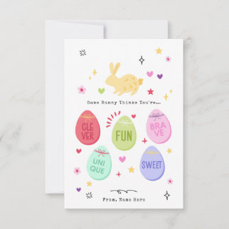 Carte de Pâques Some Bunny Thinks You're Awesome J
