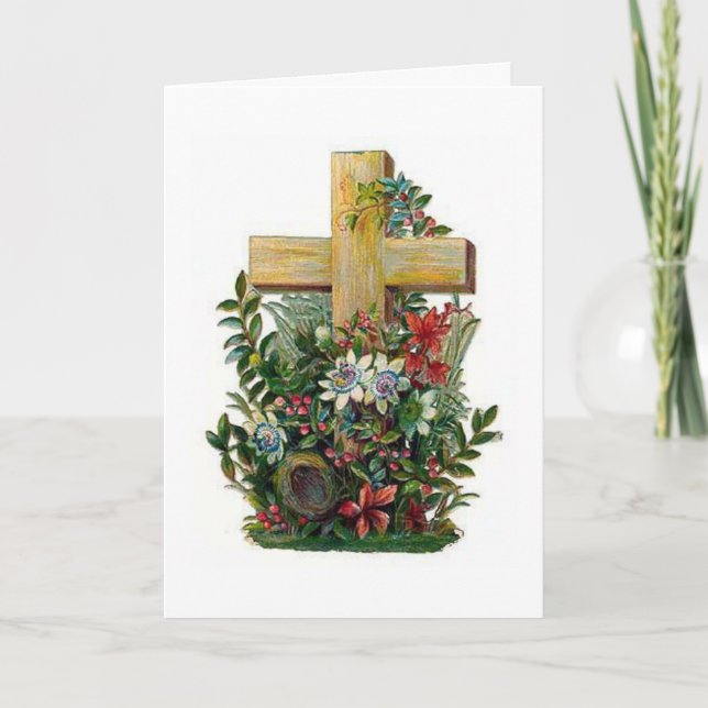 Carte de Pâques Victorian Cross (Devant)