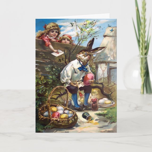 Carte de Pâques victorienne vintage (Devant)