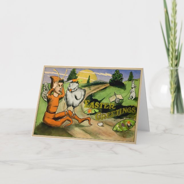 Carte de Pâques Vintage (Devant)