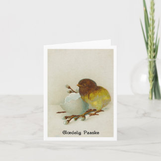 Carte de Pâques vintage danoise - Glæ delig Paaske