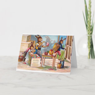 Carte de Pâques vintage de Hongrois