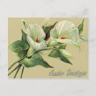 Carte de Pâques Vintage Lily