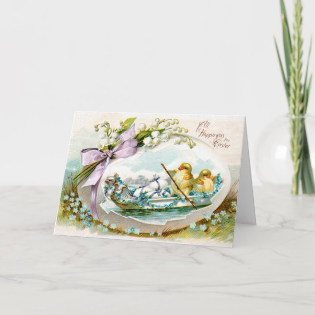 Carte de Pâques Vintage vers 1909 (Devant)