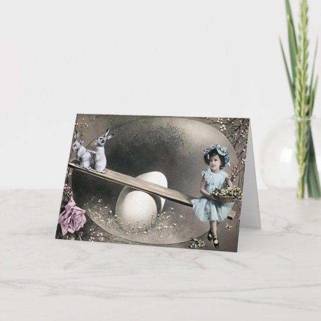 Carte de Pâques vintage victorienne (Devant)