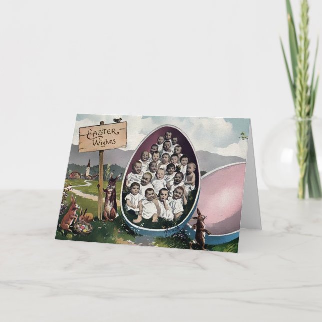 Carte de Pâques vintage victorienne (Devant)