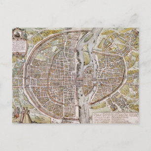 CARTE DE PARIS, 1581