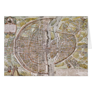CARTE DE PARIS, 1581