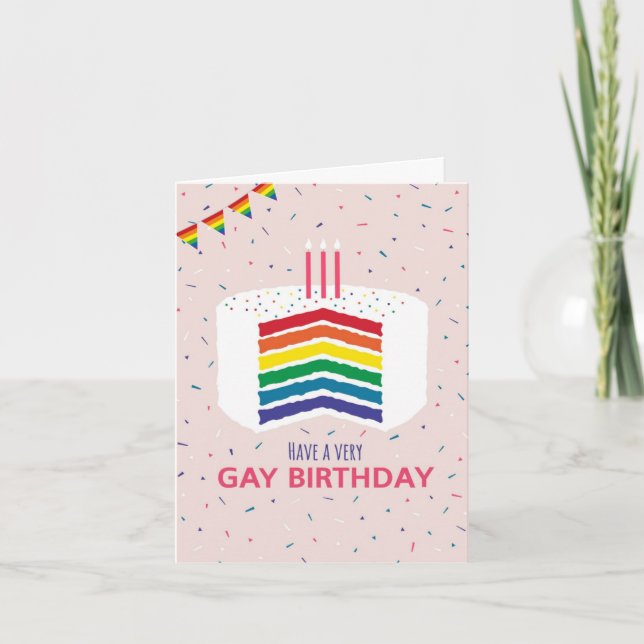 Carte de partenaire Gay Anniversaire pour vie (Devant)