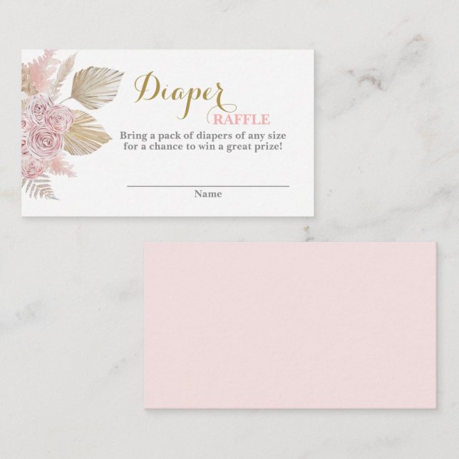 Carte de participation au tirage au sort des couch (Devant / Derrière)