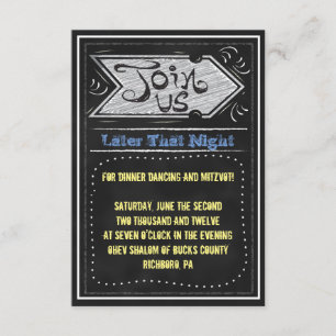 Carte de partie d'invitation de Mitzvah de barre