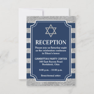 Carte de partie Grey Bar Mitzvah