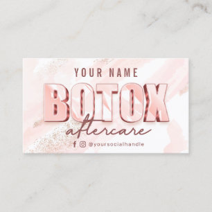 Carte de Parties scintillant d'aquarelle rose