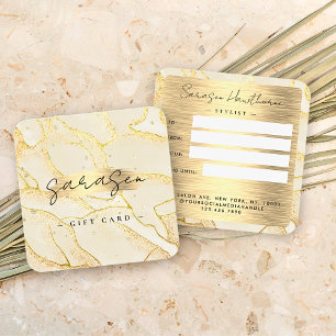 Carte de Parties scintillant de certificat-cadeau 