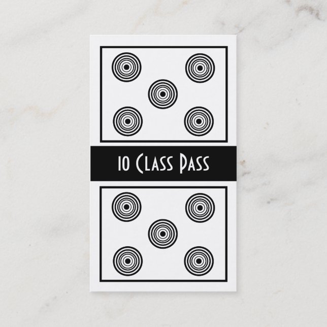 Carte de passage de classe du carte de visite 10 (Dos)