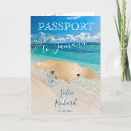 Carte de passeport de destination Mariage Jamaïque
