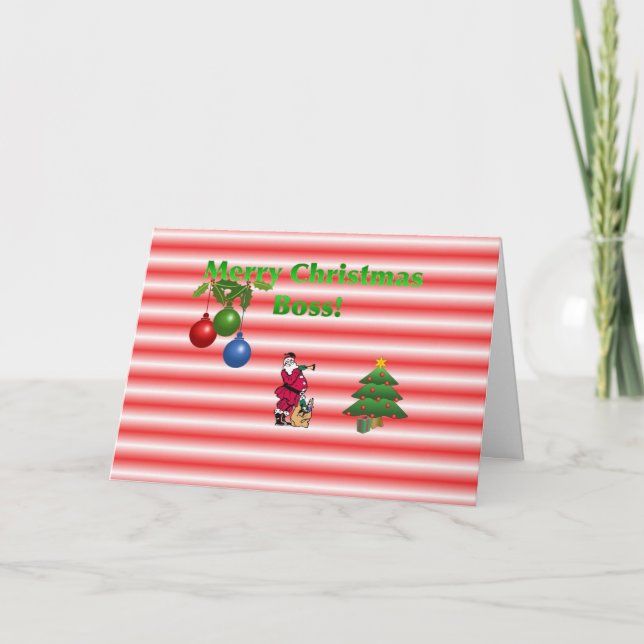 Carte de patron de Joyeux Noël (Devant)